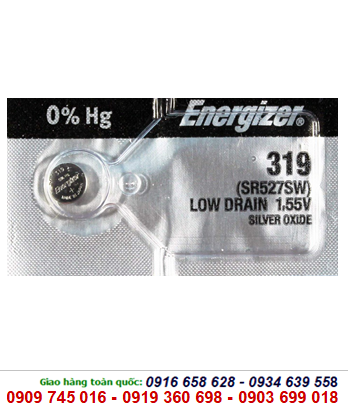Energizer 319-Pin SR527SW, Pin đồng hồ 1.55v Silver Oxide Energizer 319 /SR527SW 